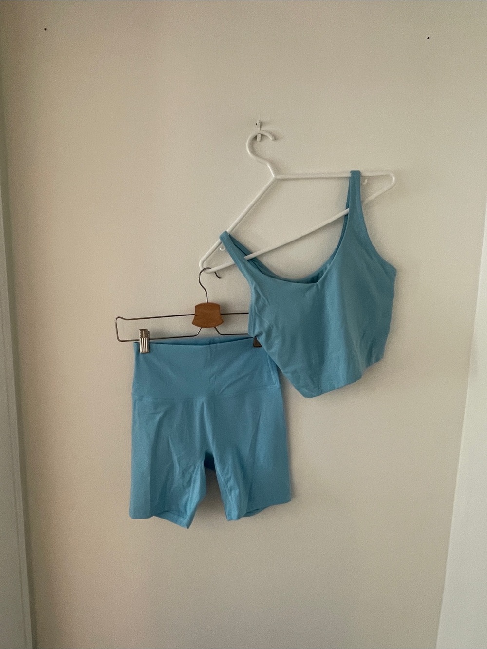 Alowa Blue Athletic Tank Top & Short Set